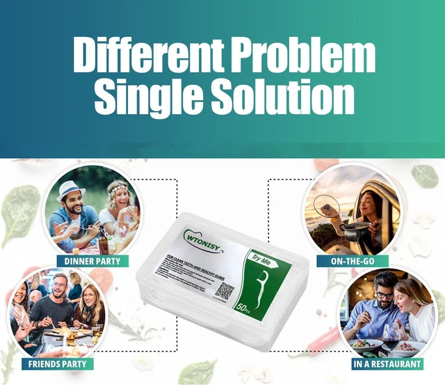 Alt view image 7 of 7 - Dental Floss Picks Unflavored Floss Picks,50 Count Travel Tooth Picks Flossers,Floss Sticks for Teeth,car,Work Office,Family, Hotel, Restaurant use Portable Floss Dispenser