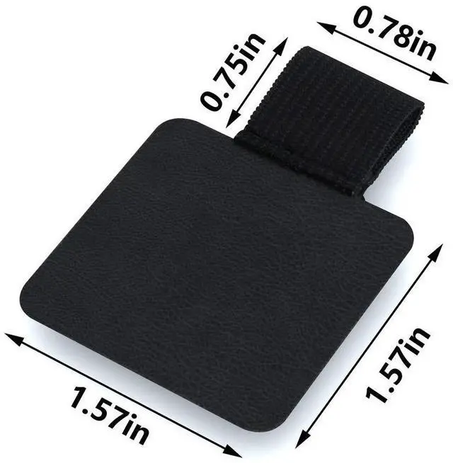 Alt view image 3 of 7 - 12 Pack Notebook Pen Loop Holder Self-Adhesive Pen Holder Pencil Holders Elastic Loop Designed for Notebooks Journals Calendars (Black)