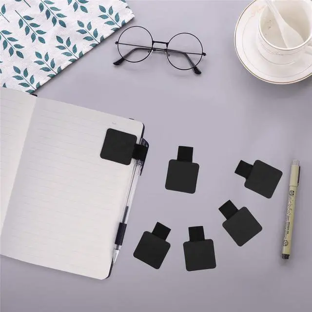Alt view image 4 of 7 - 12 Pack Notebook Pen Loop Holder Self-Adhesive Pen Holder Pencil Holders Elastic Loop Designed for Notebooks Journals Calendars (Black)