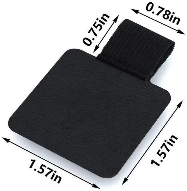 Alt view image 5 of 7 - 12 Pack Notebook Pen Loop Holder Self-Adhesive Pen Holder Pencil Holders Elastic Loop Designed for Notebooks Journals Calendars (Black)