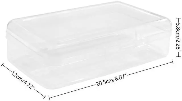 Alt view image 2 of 5 - Large Capacity Clear Pencil Case, Plastic Pencil Boxes Stackable Design, Supply Boxes for Kids Boys School Classroom,1 Pack