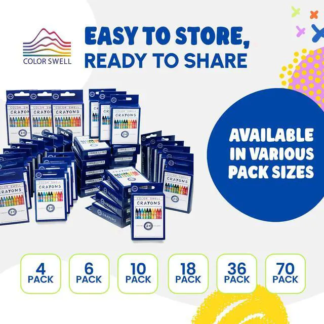 Alt view image 3 of 7 - Crayons, 1 Pack 24 Colors Per Pack (24 Total)