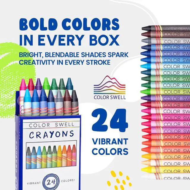 Alt view image 6 of 7 - Crayons, 1 Pack 24 Colors Per Pack (24 Total)