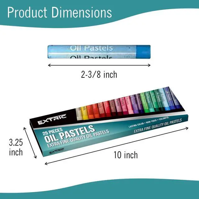 Alt view image 3 of 7 - Soft Pastels 25 Colors, Kids and Artists Oil Crayons