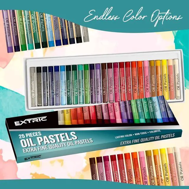 Alt view image 5 of 7 - Soft Pastels 25 Colors, Kids and Artists Oil Crayons
