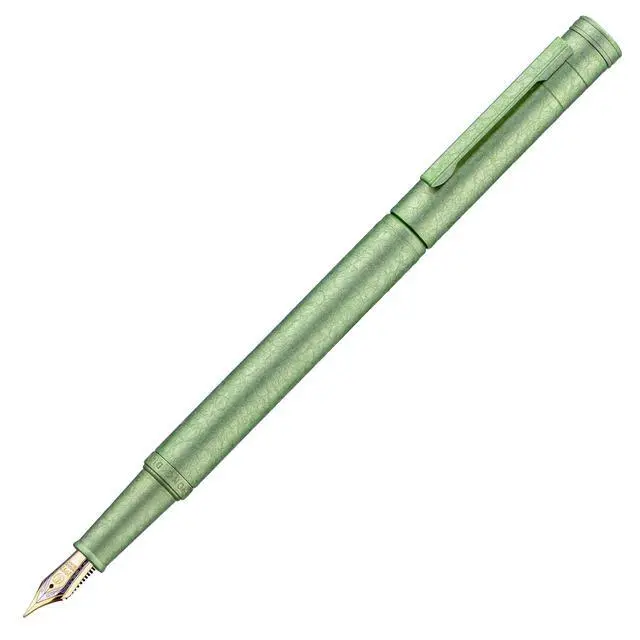 Alt view image 3 of 7 - 1851 Forest Fountain Pen Applegreen Ice Flowers, Extra Fine Nib Classic Design with Converter and Metal Pen Case