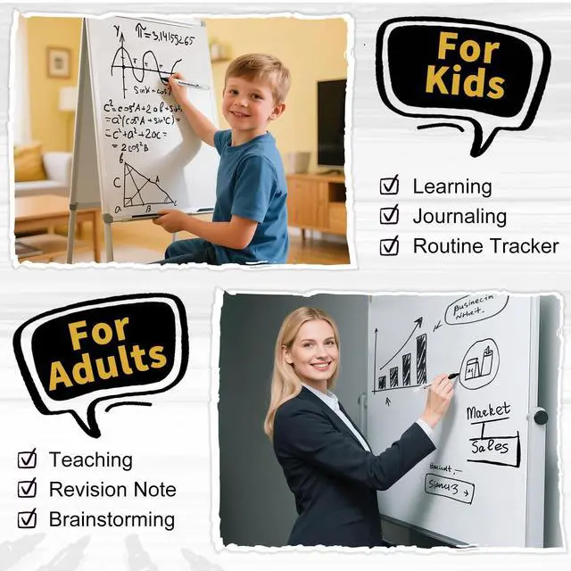 Alt view image 6 of 7 - Black Dry Erase Markers, Fine Tip Whiteboard Markers, 30 Count | Washable Dry Erase Pens for Kids and Teachers, Ideal for Classroom, Home Back to School Supplies