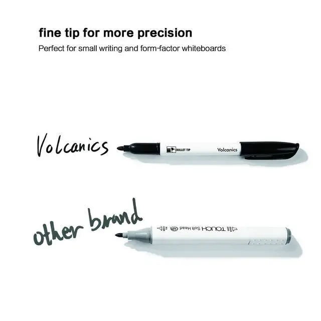 Alt view image 3 of 7 - Black Dry Erase Markers, Fine Tip, Low Odor, 30 Pack | Whiteboard Markers, Low Odor Dry Erase Pens, 30 Pack, Thin Point Black Markers for Whiteboards, Glass, Calendar, Office, Home