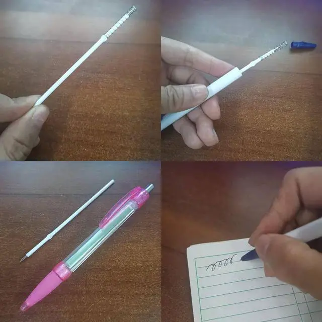 Alt view image 3 of 7 - 20 pcs 1mm Blue Color Replaceable Ballpoint Pen Refill School Office Supplies(4.2 inch)