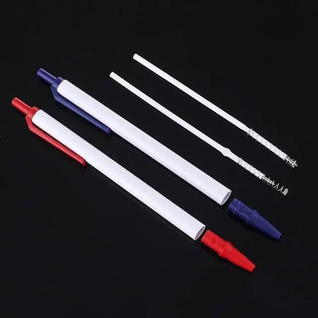 Alt view image 4 of 7 - 20 pcs 1mm Blue Color Replaceable Ballpoint Pen Refill School Office Supplies(4.2 inch)
