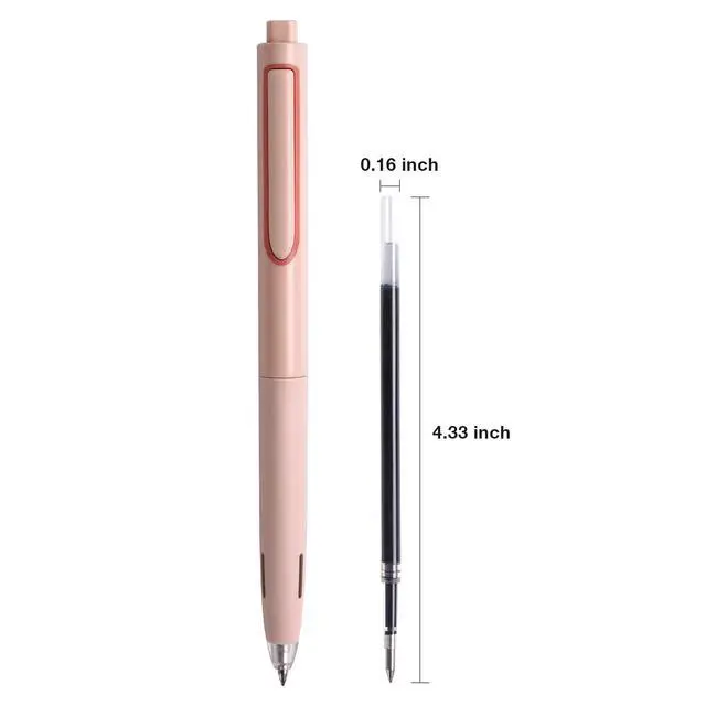 Alt view image 4 of 7 - W-1154 Gel Pen Refills: 0.5mm Black Ink Twin-Ball Nib 8ct | Multi-Compatible Retractable Gel Pens Quick Dry Smooth No Smear for Writing Note Taking Teachers Office