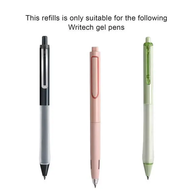 Alt view image 3 of 7 - W-1154 Gel Pen Refills: 0.5mm Black Ink Twin-Ball Nib 8ct | Multi-Compatible Retractable Gel Pens Quick Dry Smooth No Smear for Writing Note Taking Teachers Office