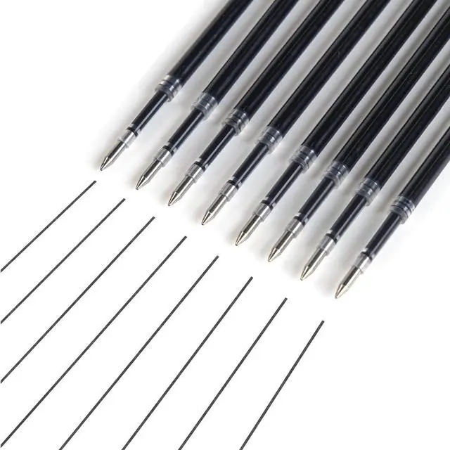 Alt view image 5 of 7 - W-1154 Gel Pen Refills: 0.5mm Black Ink Twin-Ball Nib 8ct | Multi-Compatible Retractable Gel Pens Quick Dry Smooth No Smear for Writing Note Taking Teachers Office