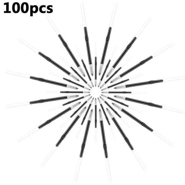 Alt view image 4 of 6 - 100pcs Beadable Pens Refills for Plastic Bead Ballpoint PenBeadable Pens Bulk RefillsBead Pens Refills (Black)
