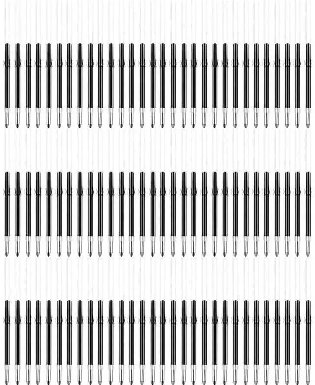 Main image of 100 pcs 2.4inch/6.1cm Black Ink Beadable Pens Refills, Replaceable Pens Refills, for Plastic Bead Ballpoint Pen Ink Refills