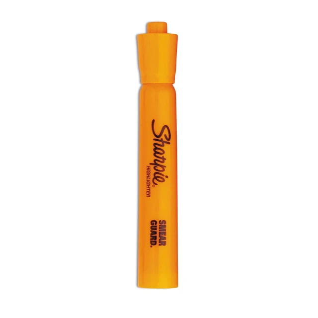 Alt view image 4 of 6 - Tank Style Highlighters, Chisel Tip, Fluorescent Orange, Box of 12