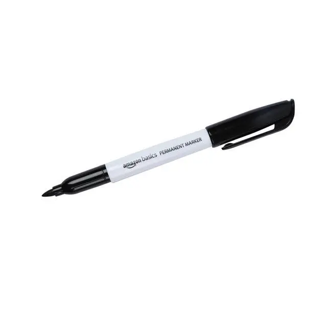 Alt view image 3 of 4 - Fine Tip Point Permanent Markers for Office, School, and Home Use, Black, 4 Pack