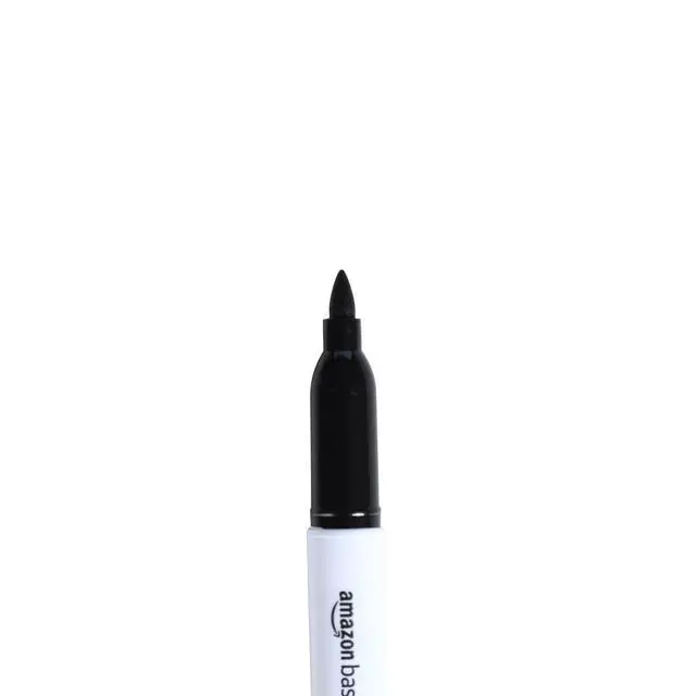 Alt view image 4 of 4 - Fine Tip Point Permanent Markers for Office, School, and Home Use, Black, 4 Pack