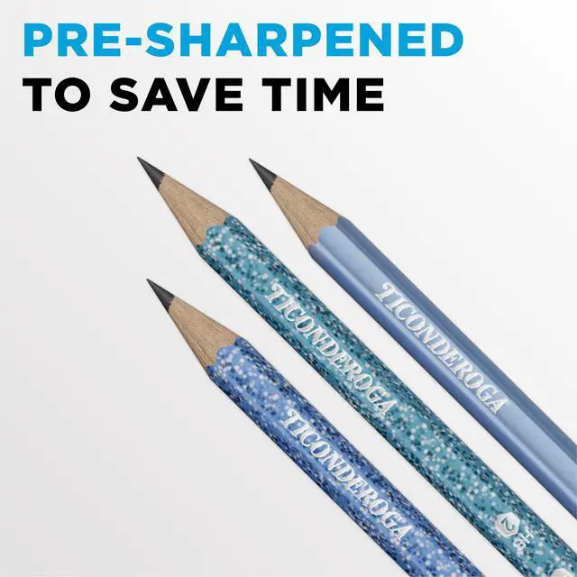 Alt view image 6 of 7 - Wood-Cased Pencils Pre-Sharpened, Arctic Blues, 10 Count | Ideal for writing, drawing, schoolwork, classrooms and office use
