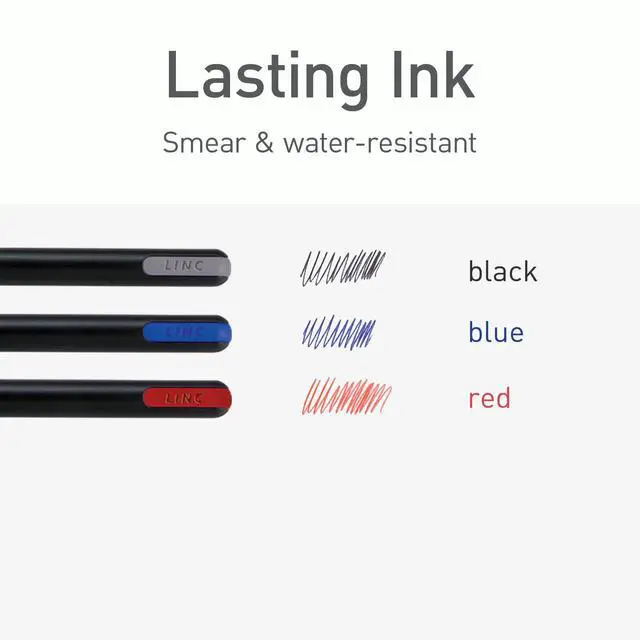 Alt view image 4 of 7 - Ballpoint Pens, 25 Count, Black, Red & Blue Colored Ink, 0.7 mm Fine Point, Smooth Writing For Journaling & Note Taking (PEN12126)