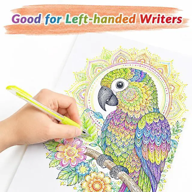Alt view image 5 of 7 - Gel Pens for Adult Coloring Books, 30 Colors Fine Point Gel Marker Pens | Longest-Lasting Colored Gel Ink Pens for Journaling, Drawing and DIY Work