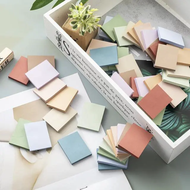 Alt view image 6 of 6 - (50 Pads) Sticky Notes 1.5x2, Vintage Colors, 10 Colors Self Sticky Notes | Easy to Post for Home, Office, Notebook