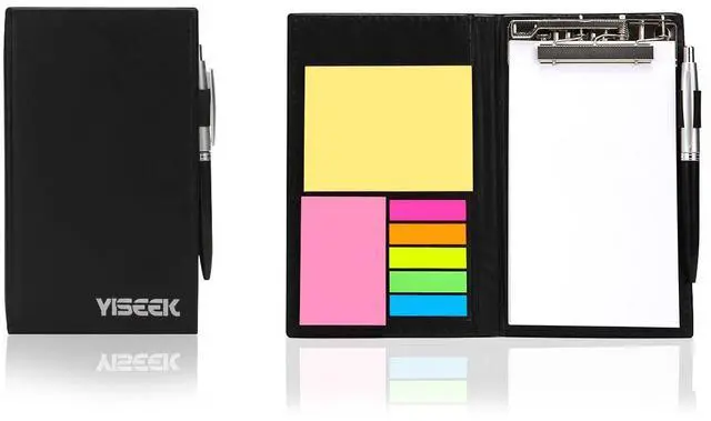 Main image of Sticky Notes Notebooks Colored Page Markers Bundle Set with Fashion Ballpoint Pen.