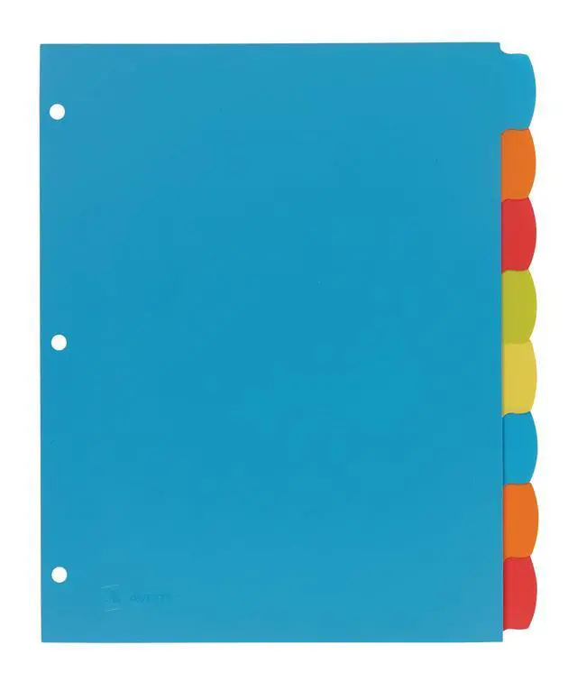 Alt view image 6 of 7 - Write & Erase Plastic Dividers, 8-Tab, Multicolor, 1 Set | For Organizing Reports and Projects, Reusable Durable Tabs, Write & Erase Design, 1.5x More Writing Space, Tear-Resistant