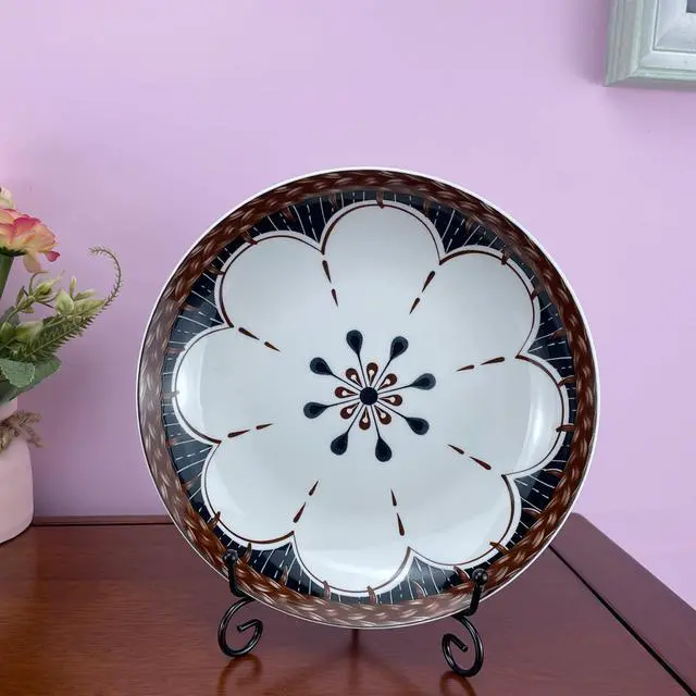 Alt view image 3 of 6 - 4PCS Premium Black Iron Plate Stands for Display 6 Inch, Decorative Solid Metal Plate Holders for Displaying, Mini Easel, Frame, Book, Card, Plaque, Bowl, Picture Stands for Display