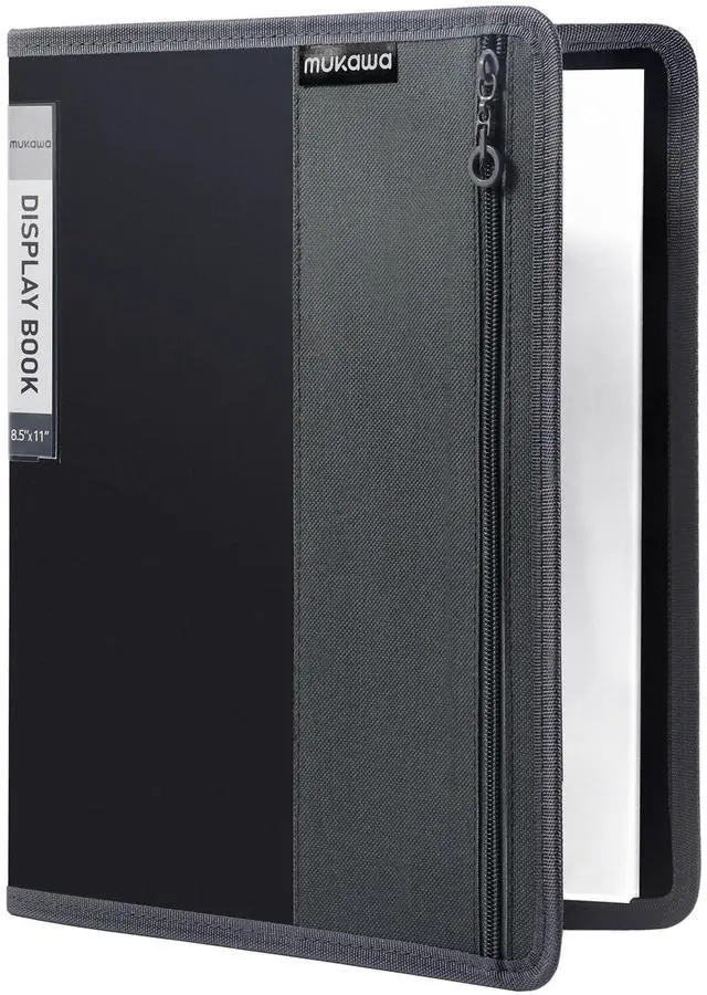 Main image of Binder with Plastic Sleeves 30-Pocket, Display Book for 60 Pages, 8.5x11" Presentation Folders with Clear Sheet Protectors, Art Portfolio Binder for School & Office Document Organizer
