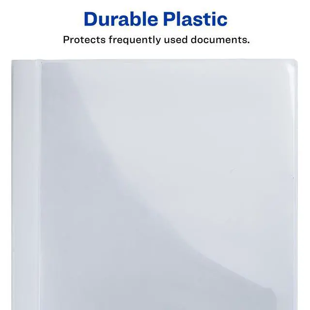 Alt view image 6 of 7 - Classic Presentation Book, Clear Front Window for Title Page, 12 Non-stick Pages, 1 White Book (47671)