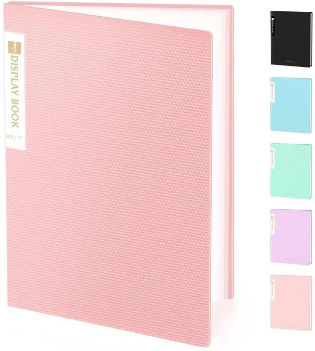 Main image of Binder with Plastic Sleeves 30-Pocket, Displays 60 Pages, 8.5"x11" | Presentation Folders with Clear Sheet Protectors, Art Portfolio Binder for Certificate & Office Project Folder