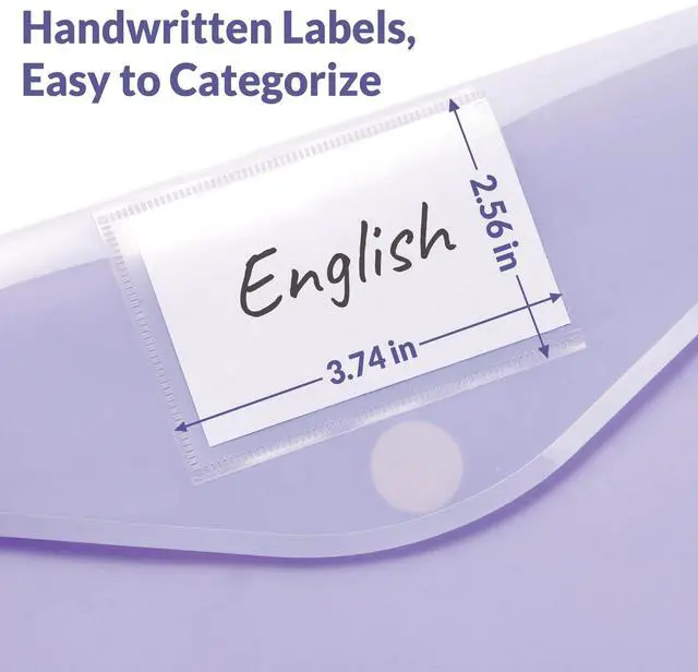 Alt view image 4 of 7 - 6 Pack Plastic Envelopes, Folders for Document for A4 Letter Size, Poly File Folders with Label Pockets for School Home Office Organizer Work Supplies, 6 Colors