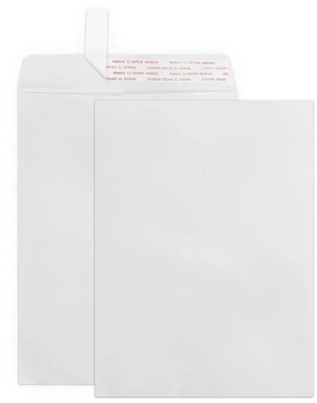 Main image of 9x12 Manilla Envelopes, White, 25 Pack | Self Seal, Large Mailing Envelopes, Letter Size, 100 GSM Paper