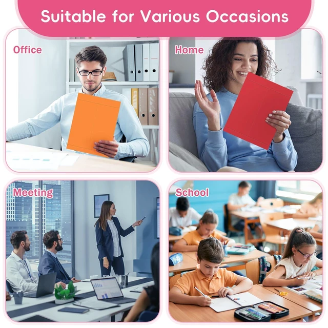 Alt view image 6 of 7 - 25 Pack Colored Mailing Envelopes, 9 x12 Inches Self-Seal Manilla Envelopes | Colorful Manilla Envelopes for Mailing, Organize, storage, Home, Office Business
