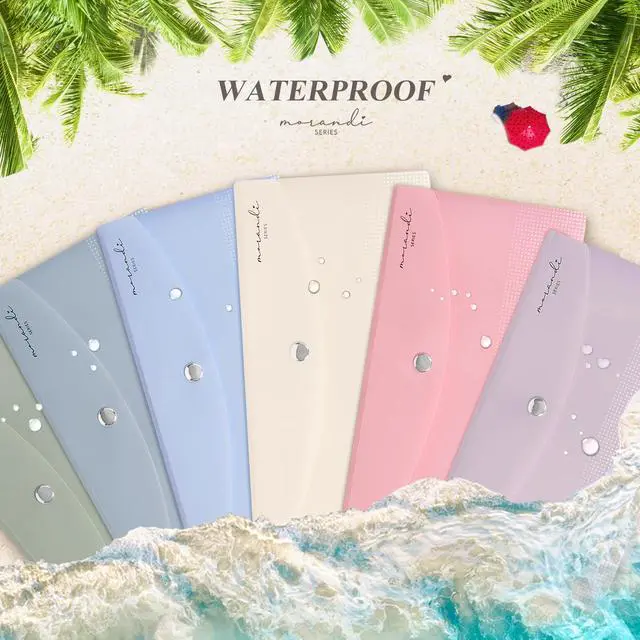 Alt view image 6 of 7 - 9x5 Plastic Budget Envelopes for Cash System, Pastel Colors, 6 Pack | Bill Bags, Small Size, Receipt Holder, Soft Colors, Metal Snap Button Closure