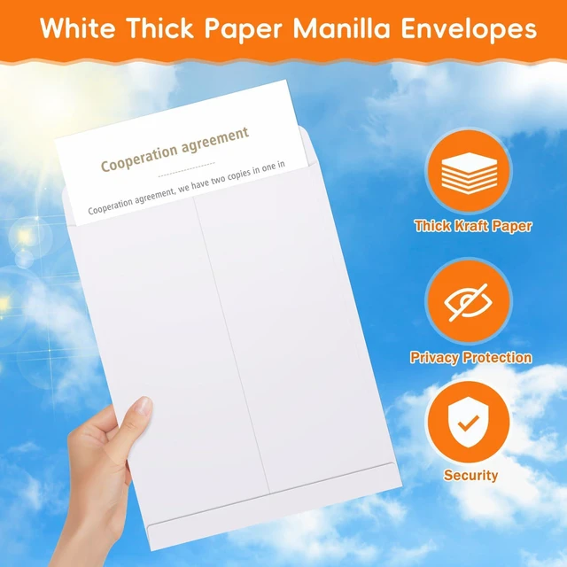 Alt view image 4 of 7 - 25 Pack Catalog Mailing Envelopes, 9 x12 Inches Self-Seal Manilla Envelopes | 9 x 12 Envelopes for Mailing, Organize, storage, Home, Office Business