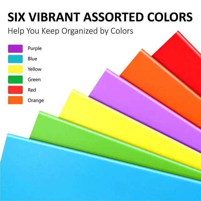 Alt view image 4 of 7 - 6 Pack Folders with Pockets, Plastic Pocket Folders,Cute Sweet Color Folder | Heavy Duty, Poly, Aesthetic Colored, for Kids Back to School Supplies, Office Filing Cabinet, Letter Size