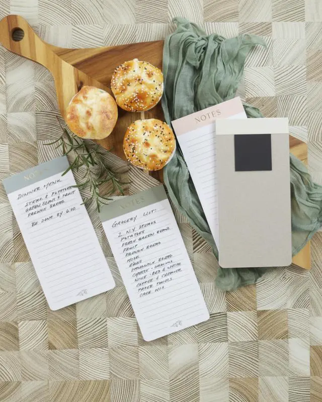 Alt view image 4 of 7 - Beautiful Magnetic Notepads for Fridge - Set Of 4 Modern Note Pads | Lined Pages to Easily Write Notes and Make Grocery, Shopping Lists - Perfect to Do Pad with Strong Magnets for Refrigerator