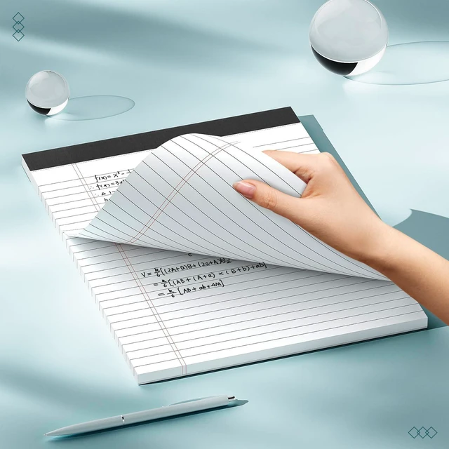 Alt view image 4 of 7 - 3 Pack Legal Pads 8.5 x 11 inch Notepad, 30 Sheets per Note Pads Wide Ruled Legal Pads, Pads of Paper Writing Pad - Ideal for Office, School or Home Use