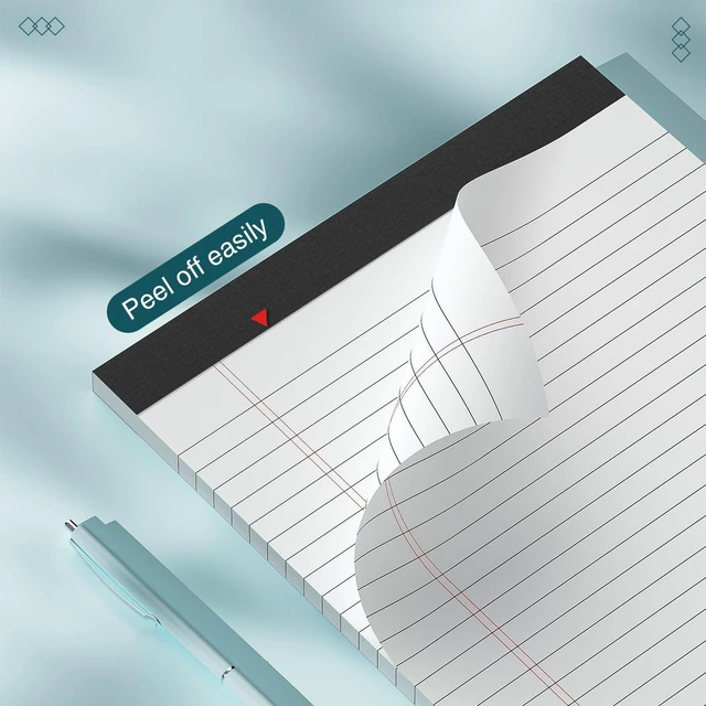 Alt view image 5 of 7 - 3 Pack Legal Pads 8.5 x 11 inch Notepad, 30 Sheets per Note Pads Wide Ruled Legal Pads, Pads of Paper Writing Pad - Ideal for Office, School or Home Use