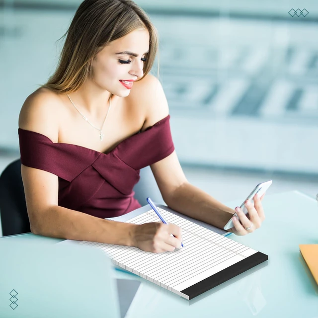 Alt view image 7 of 7 - 3 Pack Legal Pads 8.5 x 11 inch Notepad, 30 Sheets per Note Pads Wide Ruled Legal Pads, Pads of Paper Writing Pad - Ideal for Office, School or Home Use