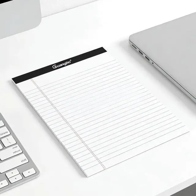Alt view image 5 of 6 - 3 Pack White Legal Pads 8.5 x 11 Wide Ruled Note Pad 50 Sheets Notepads Micro Perforated Writing Pad for Work Study Daily Note Taking List