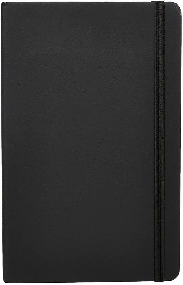 Main image of Classic Grid Notebook for Writing and Note Taking, Hardcover, Graph Ruled, 240 Pages, 5" x 8.25", Black