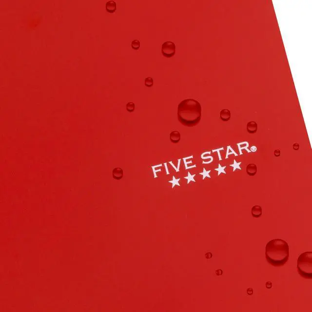 Alt view image 6 of 7 - Spiral Notebook + Study App, 3 Subject, Wide Ruled Paper, 10-1/2" x 8", 150 Sheets, Red (72029)