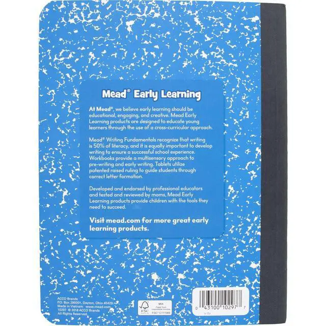 Alt view image 7 of 7 - Primary Journal Creative Story Tablet Composition Notebook, 7.5" x 9.75", Grades K-2, 100 Sheets, Color Selected For You (10297)