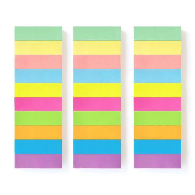 Alt view image 3 of 7 - Page Markers 0.6x2 in, Self-Stick Flags, 30 Pads, 10 Colors, 80 Sheets | Flags Tabs, 10 Bright Assorted Colors, Easy to Color-Code and Organize