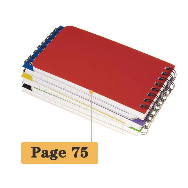 Alt view image 5 of 7 - 6pacs Pocket Notebook Mini Notepad Small Spiral Notebooks 3X5Inch | functionality PortabilityPortability convenience