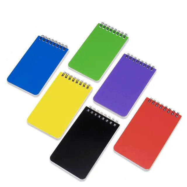 Alt view image 7 of 7 - 6pacs Pocket Notebook Mini Notepad Small Spiral Notebooks 3X5Inch | functionality PortabilityPortability convenience
