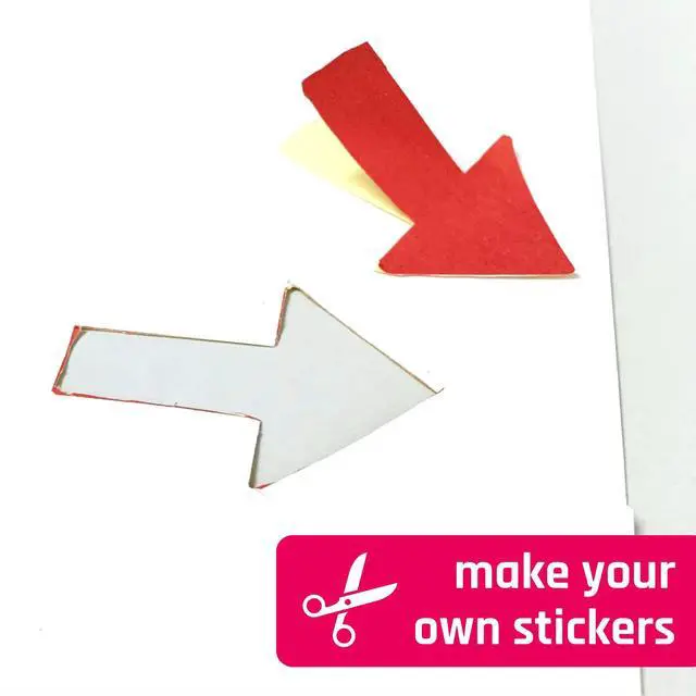 Alt view image 5 of 7 - Sticker Paper for Printer, Printable Matte White Sticker - 30 Sheets | Laser/Inkjet Printing, 8.5" x 11"